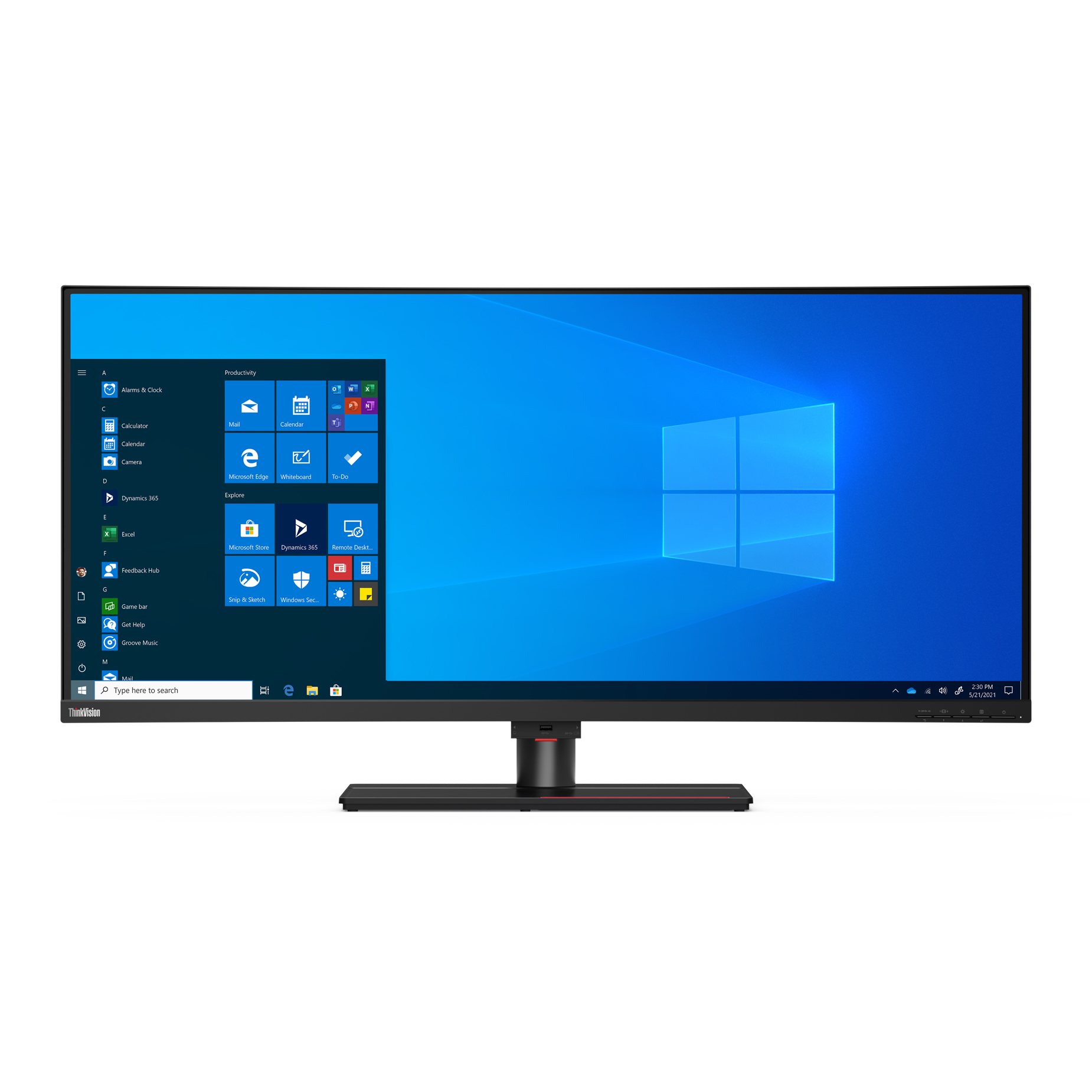 Bild von Lenovo ThinkVision P40w-20 Business Monitor - Curved, IPS, 5K PD 27Watt, RJ45, Thunderbolt