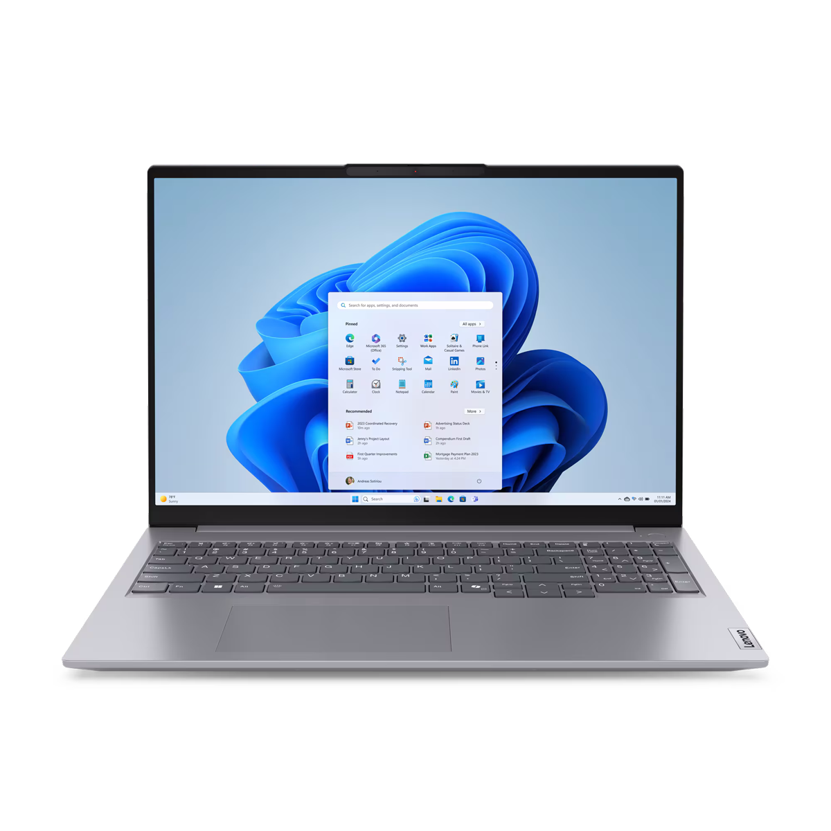 Bild von Lenovo ThinkBook 16 G7 21MW0063GE 16" WUXGA, AMD Ryzen™ 5 7535HS, 32GB RAM, 1TB SSD, Windows 11 Pro