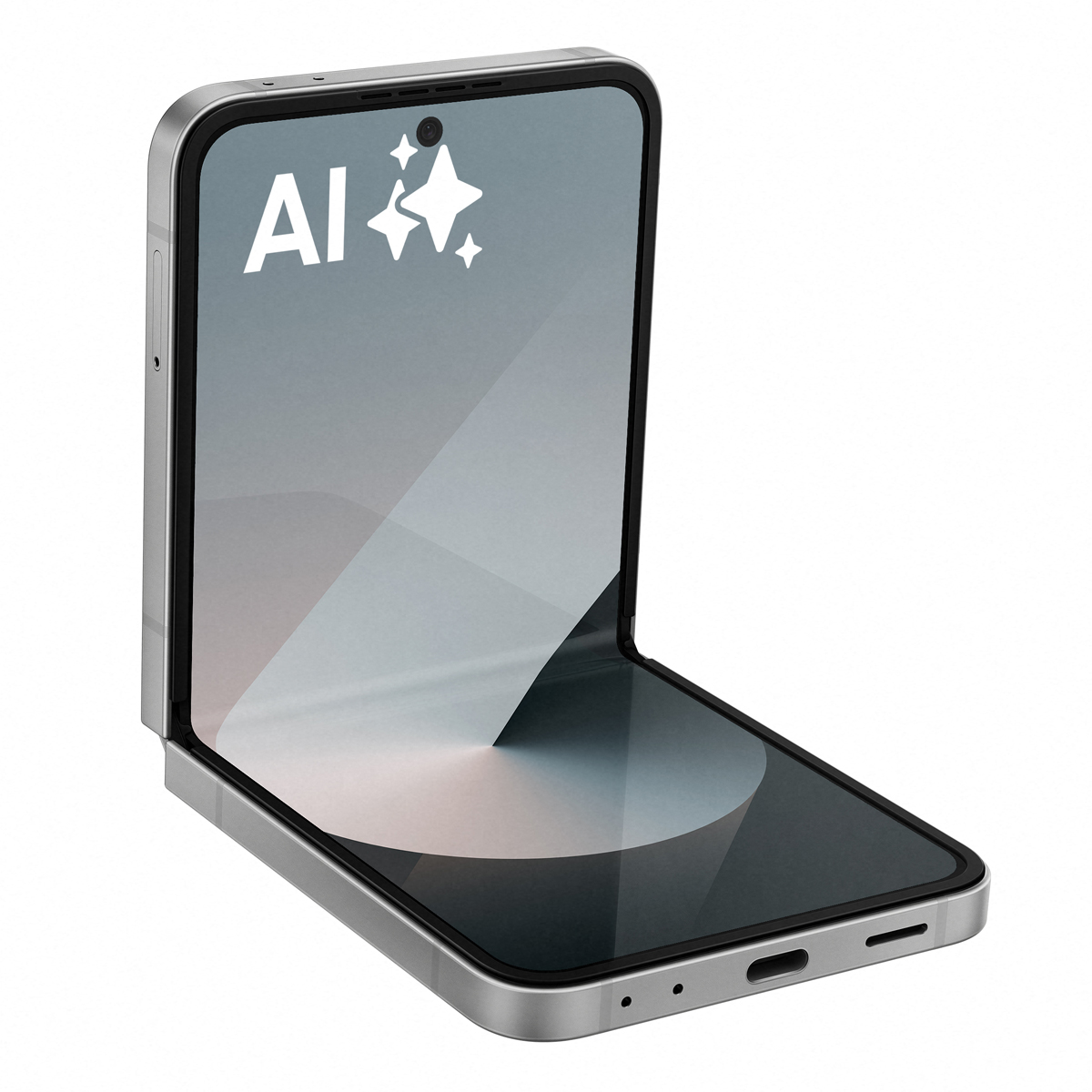 Bild von Samsung Galaxy Z Flip6 256GB Silver Shadow 17cm (6,7") OLED Display, Android 14, Dual-Kamera, Faltbar