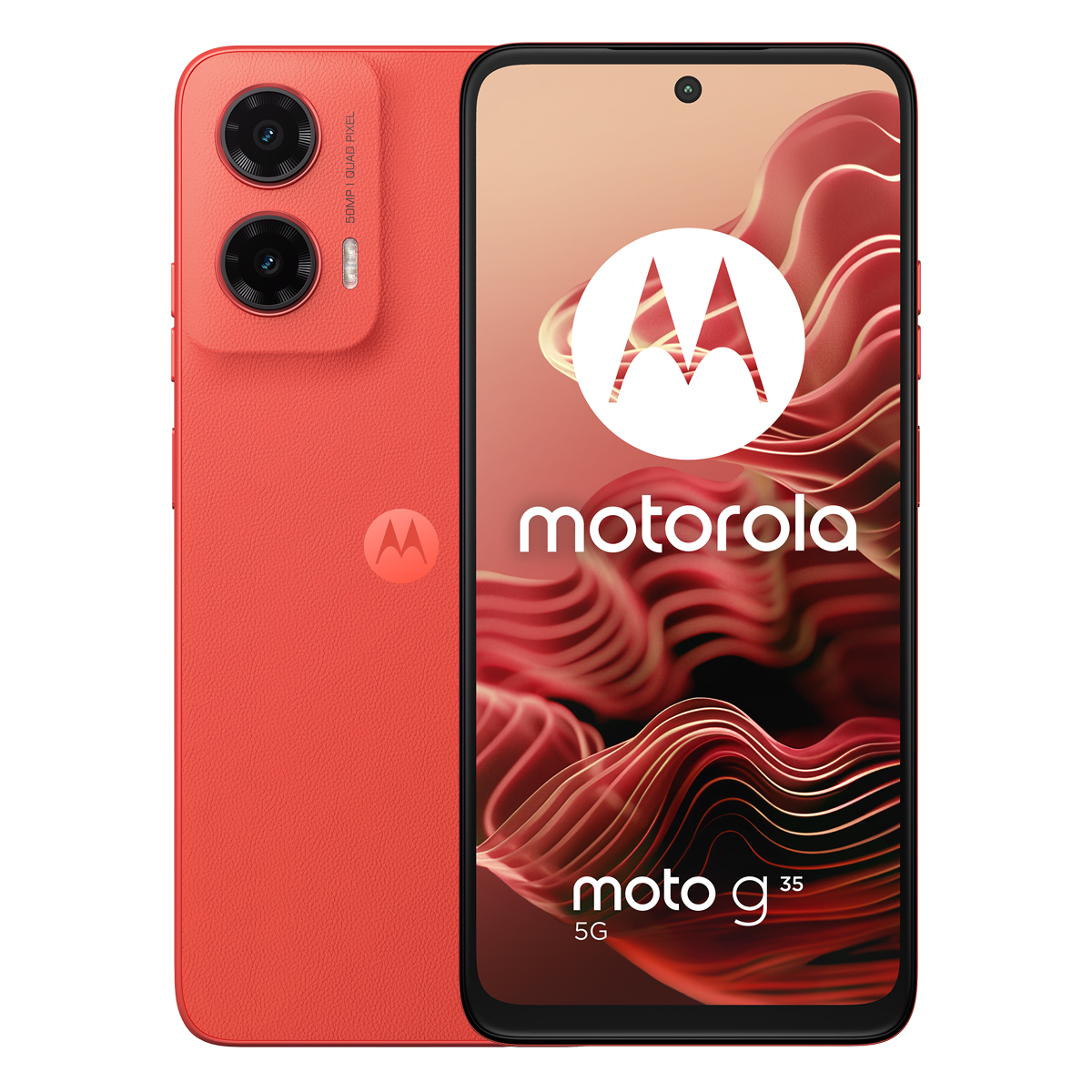 Bild von Motorola Moto G35 5G 128GB Guava Red 17,07cm (6,72") LCD Display, Android 14, 50MP Dual-Kamera