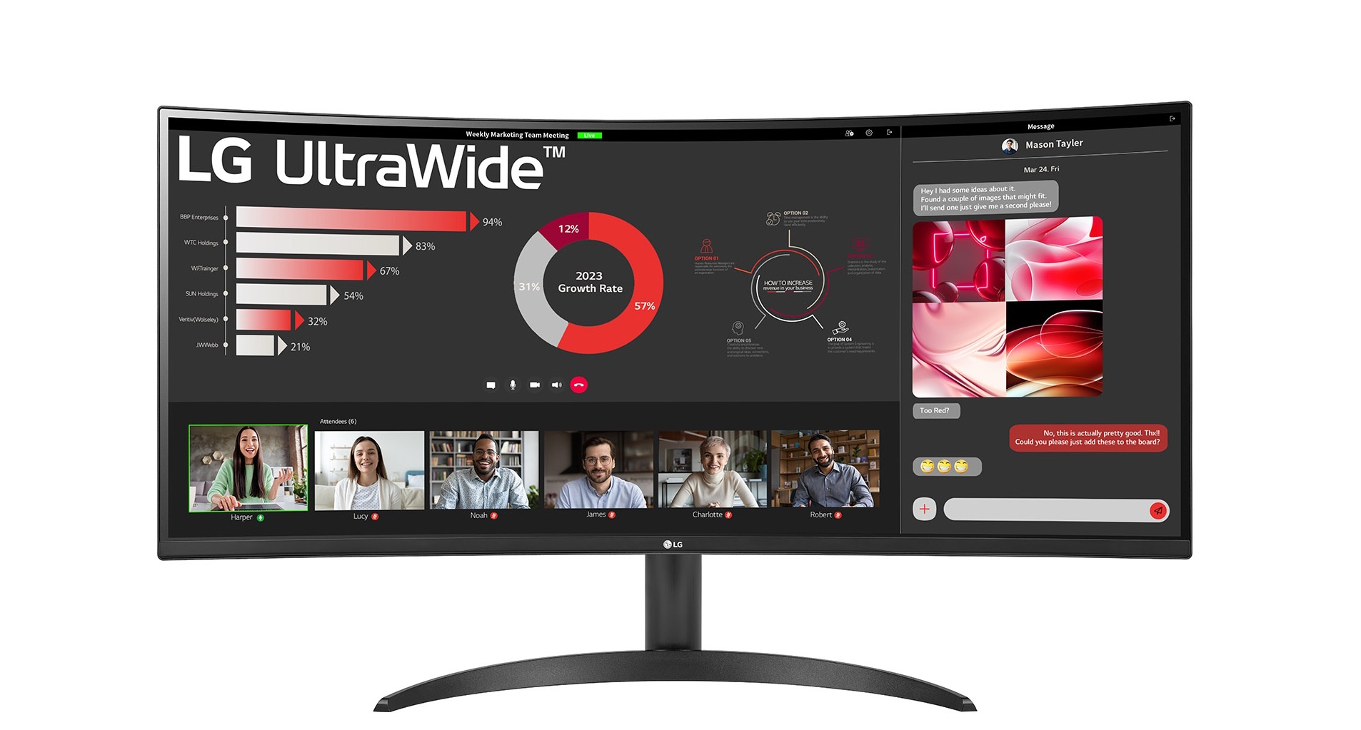 Bild von LG 34WR50QK-B Office Monitor - UWQHD 100HZ