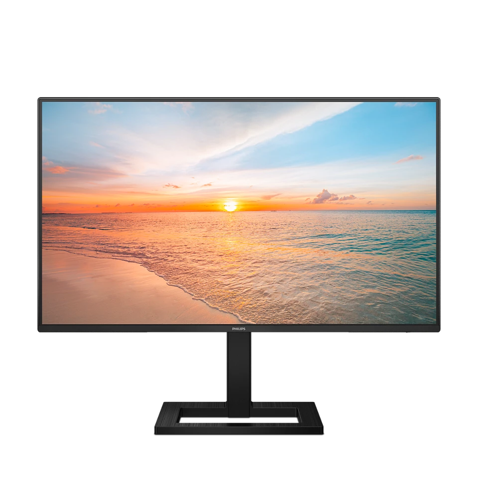 Bild von Philips 24E1N1300AE 24 Zoll Full HD Monitor, Lautsprecher, höhenverstellbar (1920x1080, 100 Hz, HDMI, USB-C (65W PD), USB Hub) schwarz