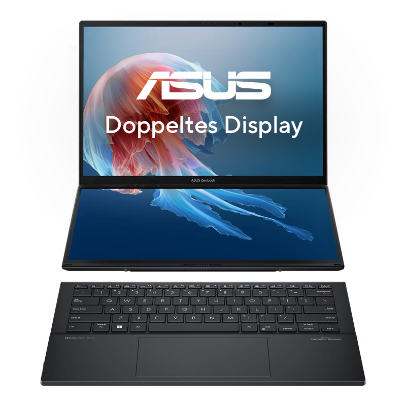 Bild von ASUS Zenbook Duo UX8406CA-QL194W - 14" WUXGA OLED, Intel Core Ultra 9-285H, 32GB RAM, 1TB SSD, Intel Arc, Windows 11