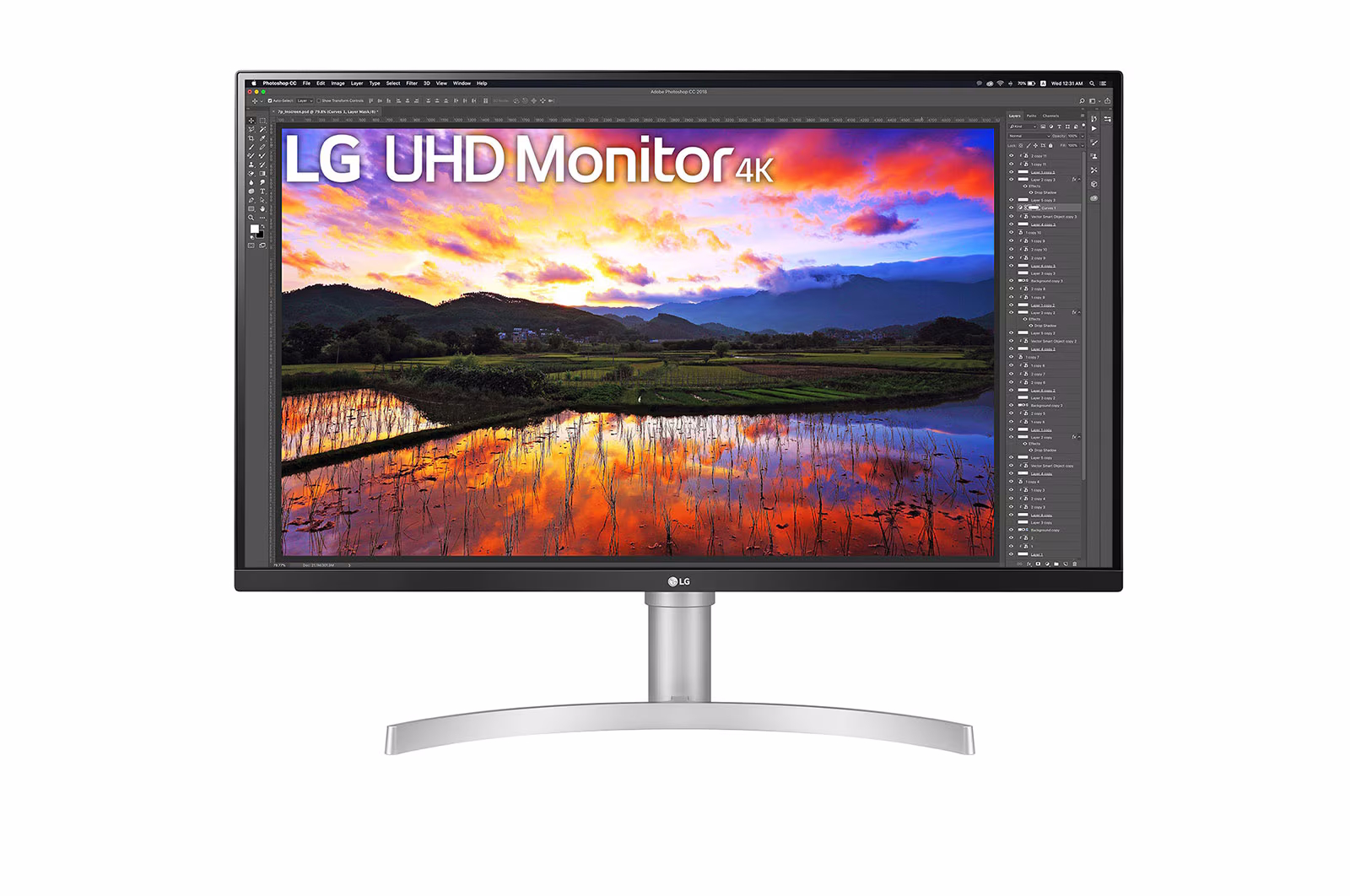 Bild von LG 32UN650K-W Monitor - 4K UHDIPS Panel, Höhenverstellbar DisplayPort, HDMI, Weiß