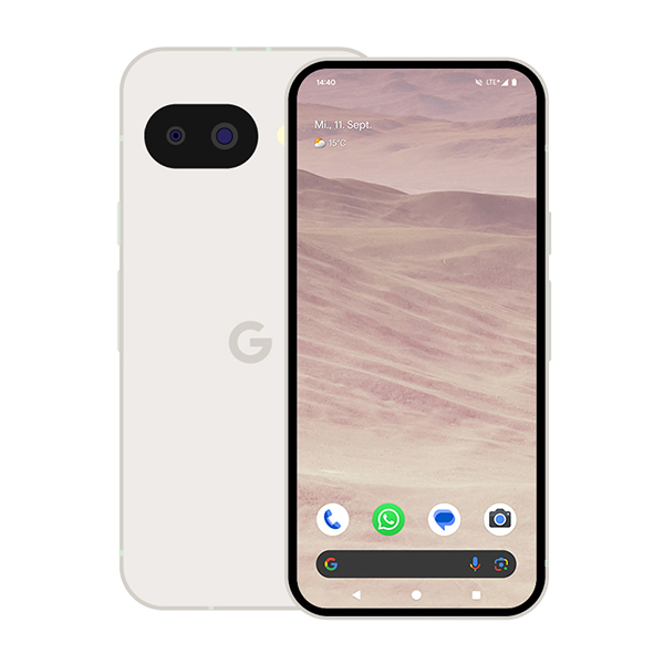 Bild von Google Pixel 9a 128GB Porcelain 16cm (6,3") OLED Display, Android 15 / Pixel UI, 48MP Dual-Kamera