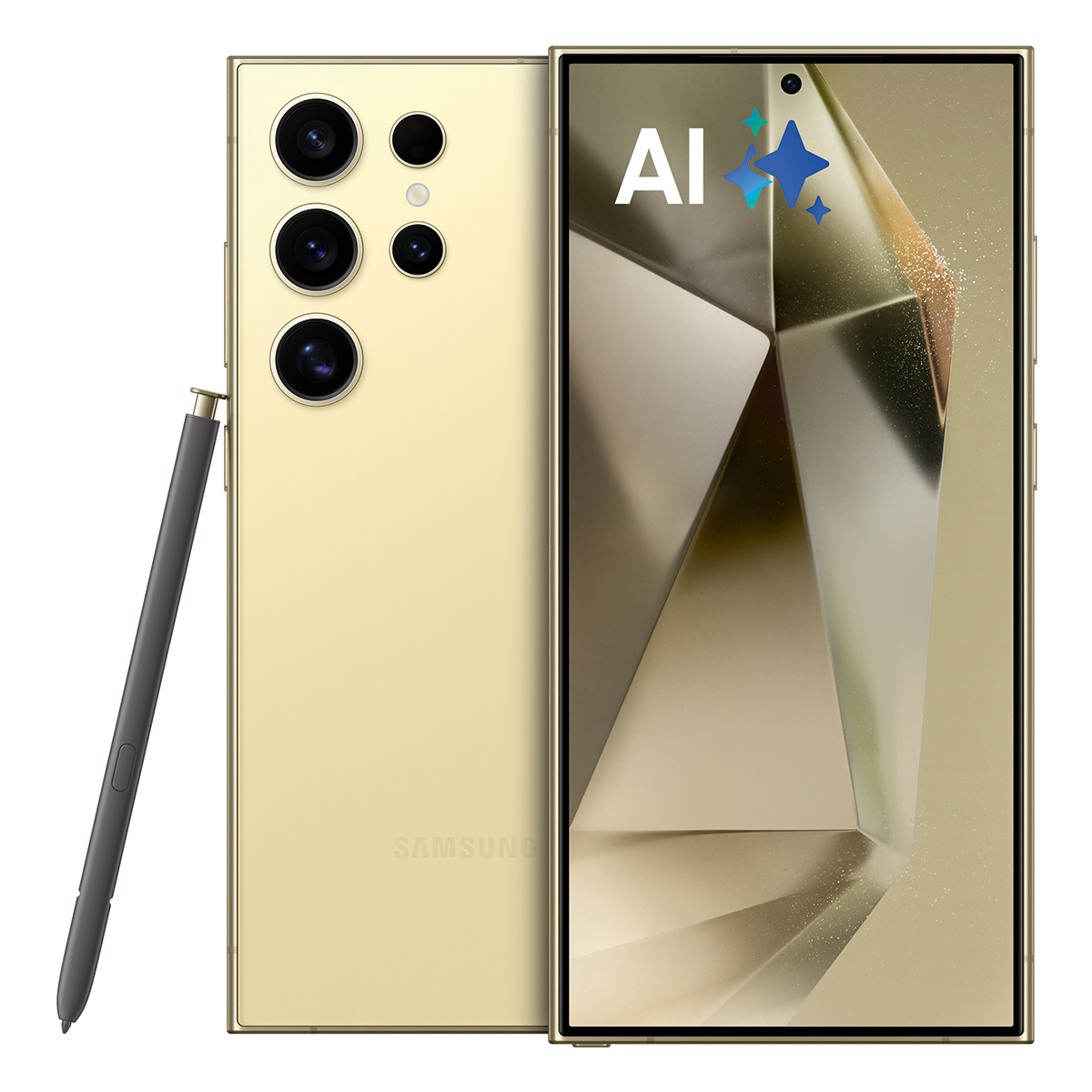 Bild von Samsung Galaxy S24 Ultra 256GB Titanium Yellow EU 17,25cm (6,8") OLED Display, Android 14, 200MP Quad-Kamera