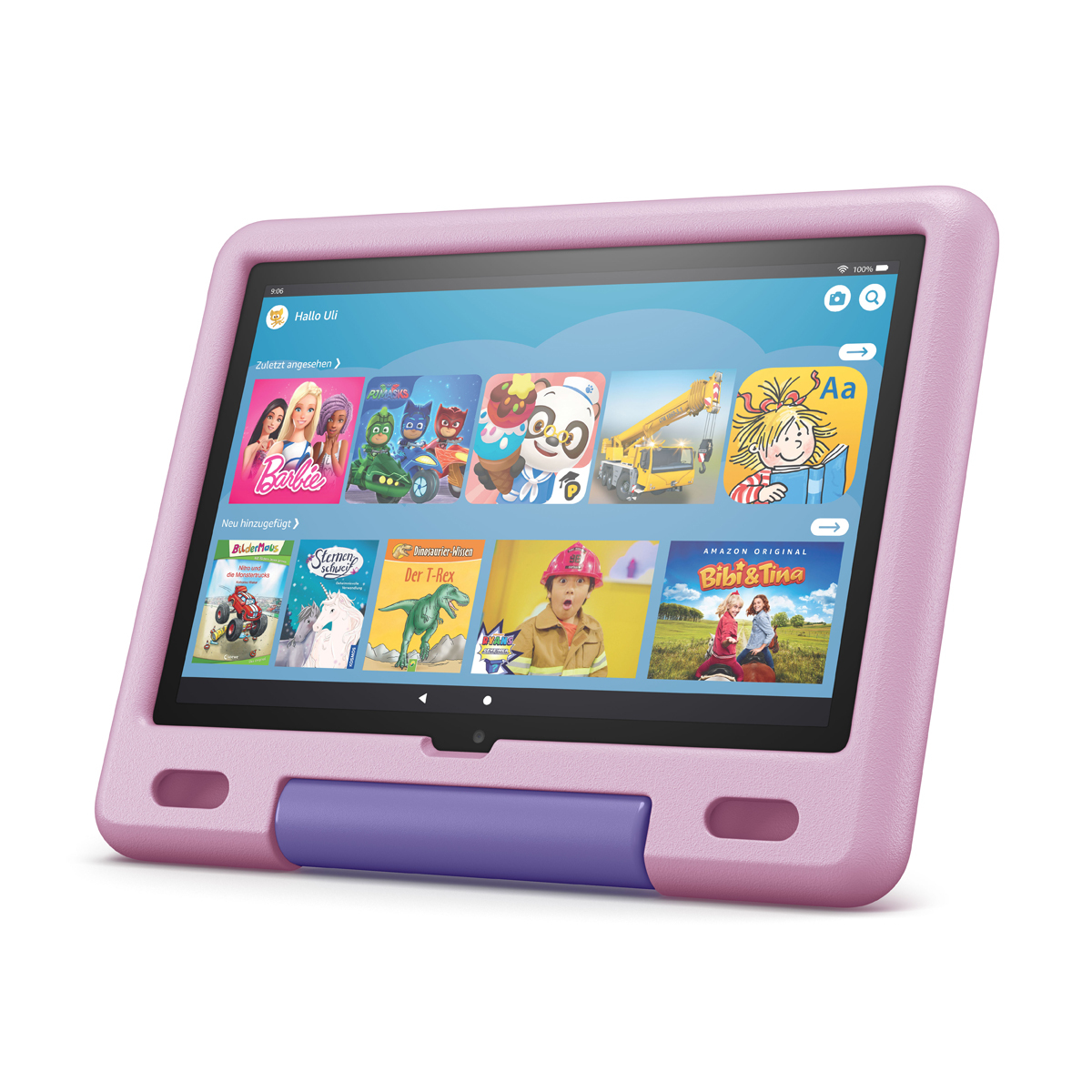 Bild von Amazon Fire HD 10 Kids-Tablet (2021), lavendel 25,6cm (10,1") Full-HD Display, 32 GB Speicher