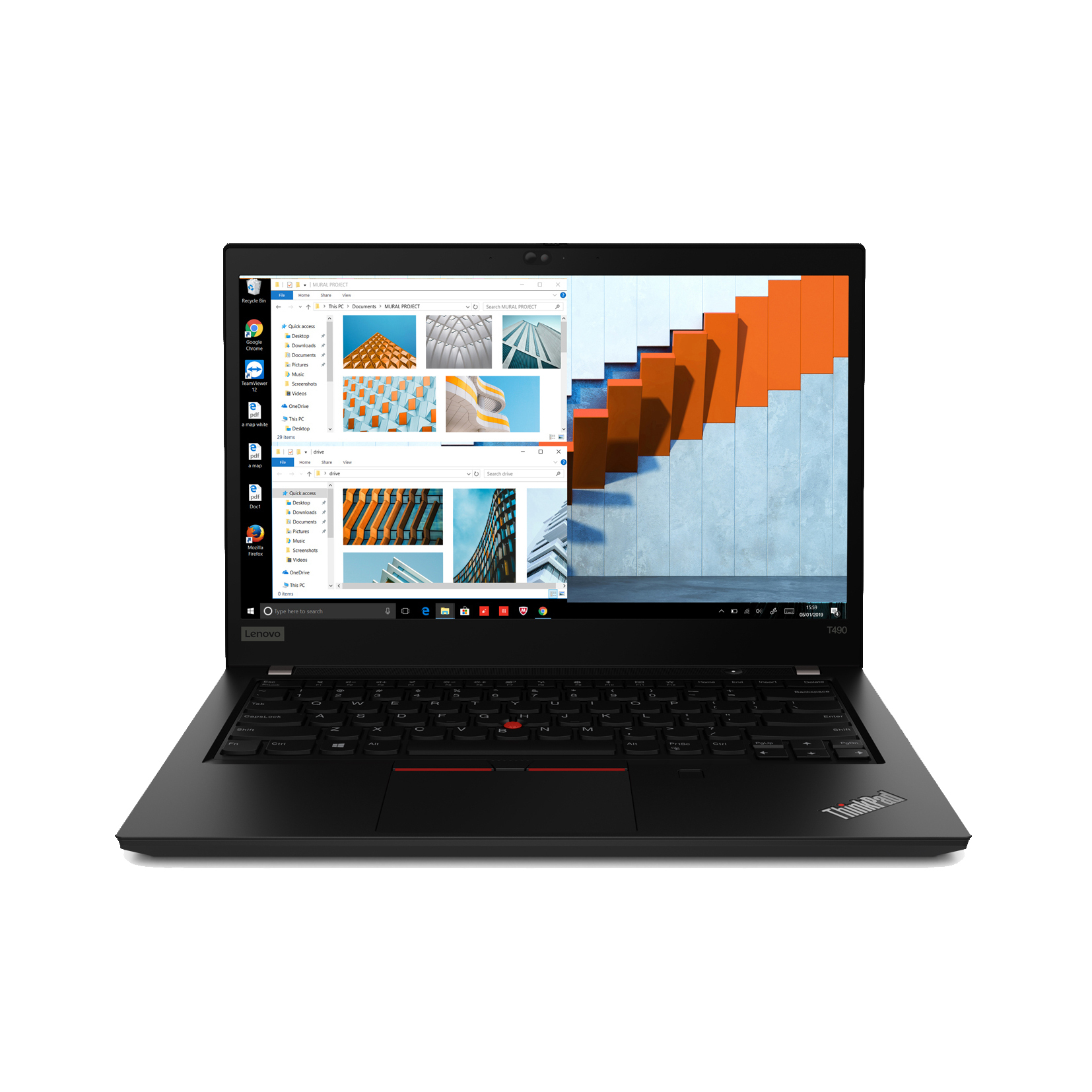 Bild von Lenovo ThinkPad T490 i5, 16 GB, 256 GB SSD, 14" Full HD, UHD Graphics 620, Win 11 Pro