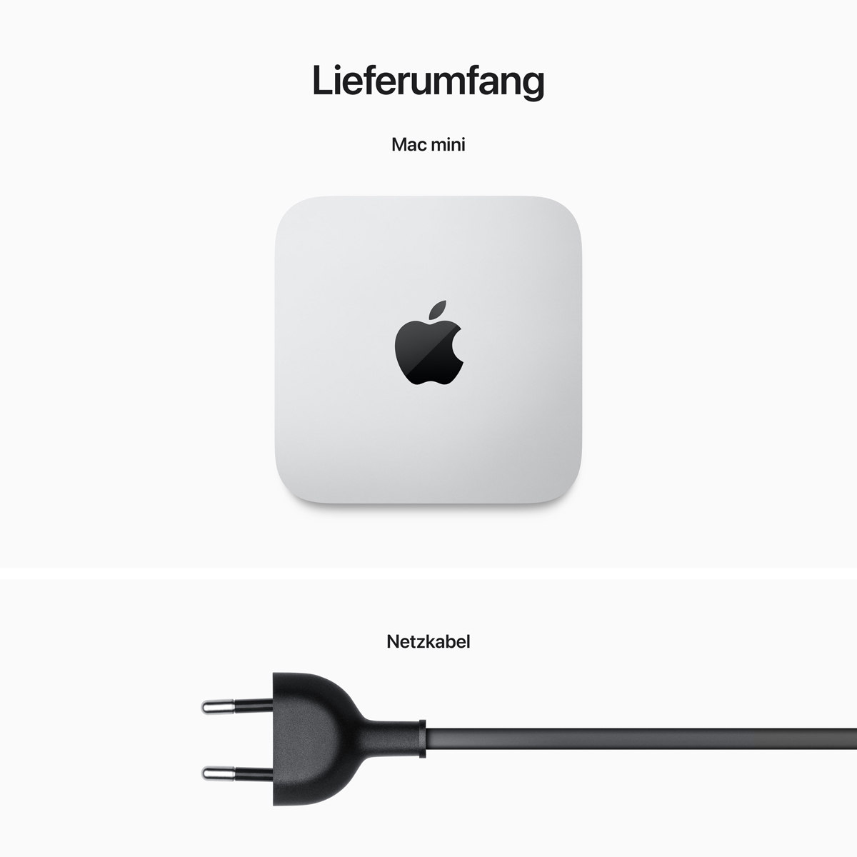 Bild von Apple Mac Mini M2 8-Core, 10-Core 10/100/1000 MBit B-Ware - 16GB RAM, 512GB SSD, Silber