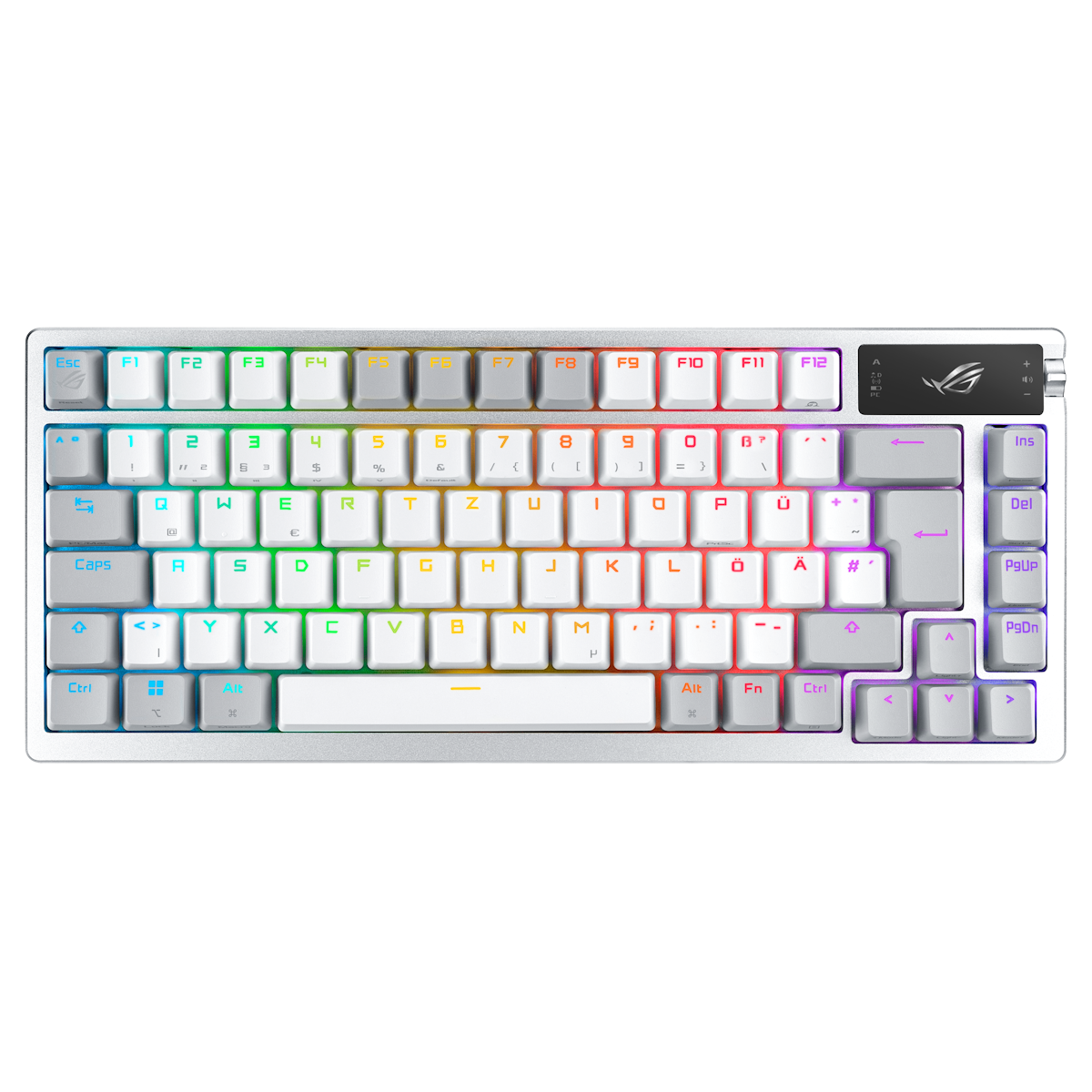 Bild von ASUS ROG Azoth White RGB Gaming Tastatur mit 75% Layout
