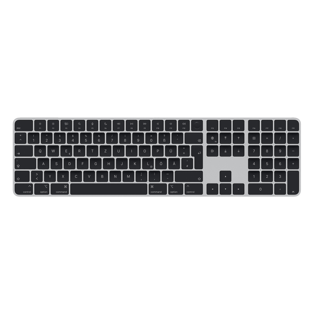Bild von Apple Magic Keyboard schwarz mit Touch ID mit Ziffernblo B-Ware