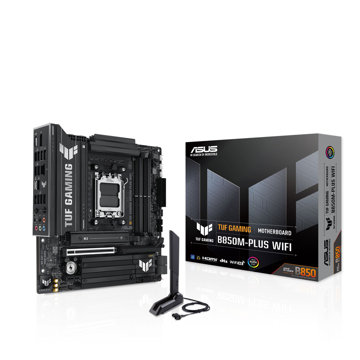 Bild von ASUS TUF GAMING B850M-PLUS WIFI Mainboard Sockel AM5