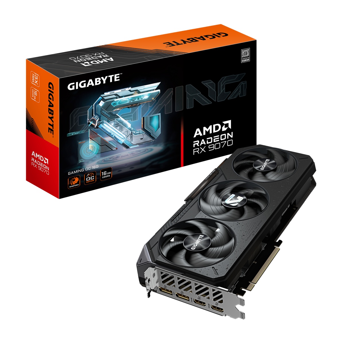 Bild von Gigabyte Radeon RX 9070 16GB Gaming OC Grafikkarte