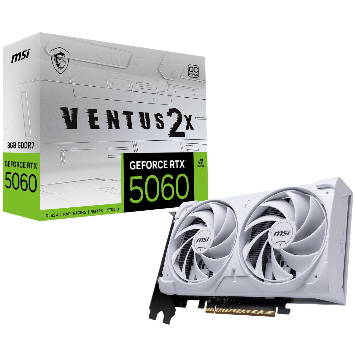 Bild von MSI GeForce RTX 5060 8G VENTUS 2X OC WHITE