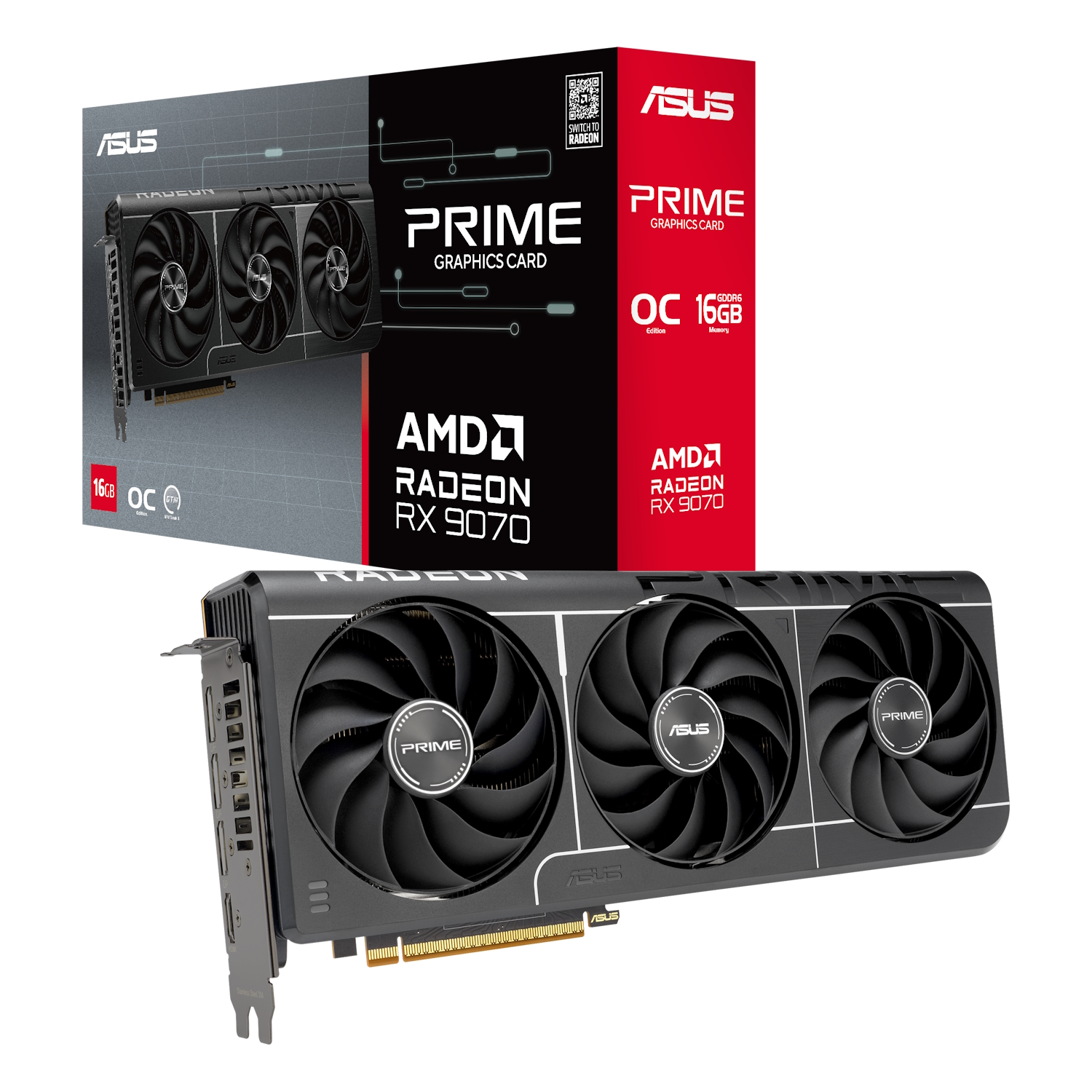 Bild von ASUS Prime Radeon RX 9070 OC EVO Grafikkarte