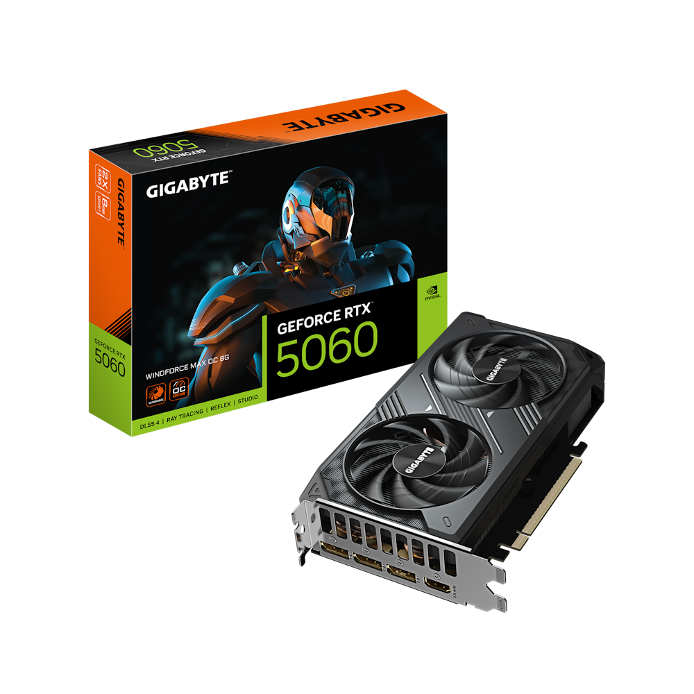 Bild von KOMP. GIGABYTE GeForce RTX 5060 Windforce MAX OC 8G