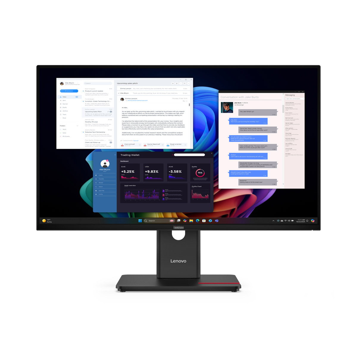 Bild von Lenovo ThinkVision T27UD-40