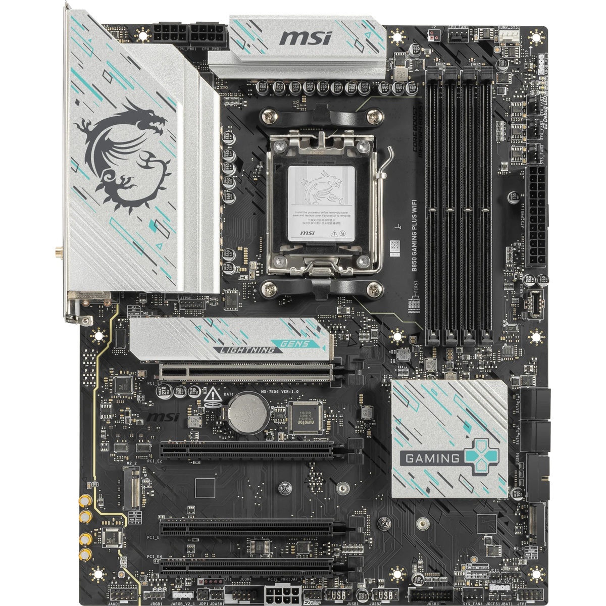 Bild von MSI B850 Gaming Plus WIFI Mainboard Sockel AM5