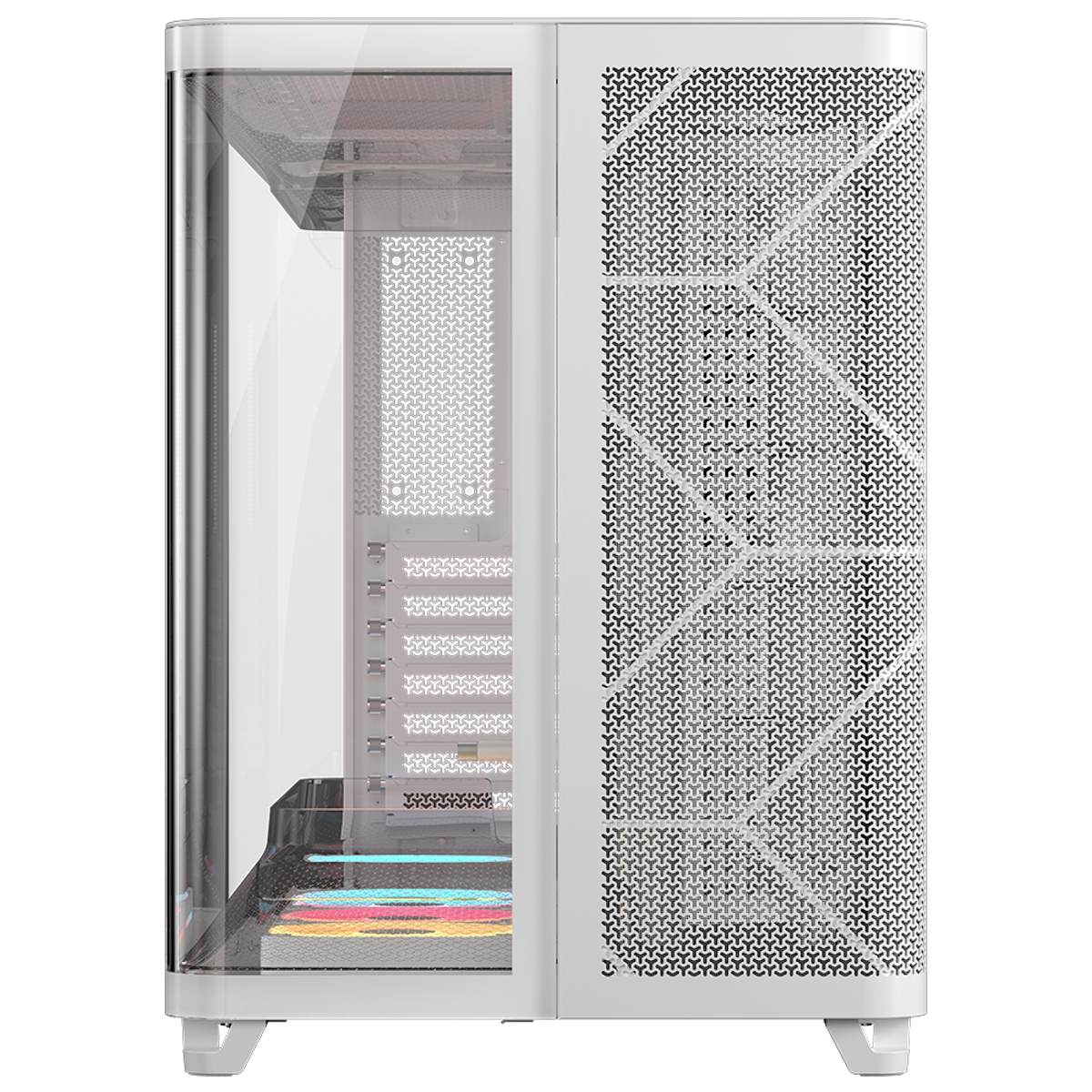 Bild von CORSAIR AIR 5400 LX-R RGB iCUE LINK weiß | PC-Gehäuse B-Ware