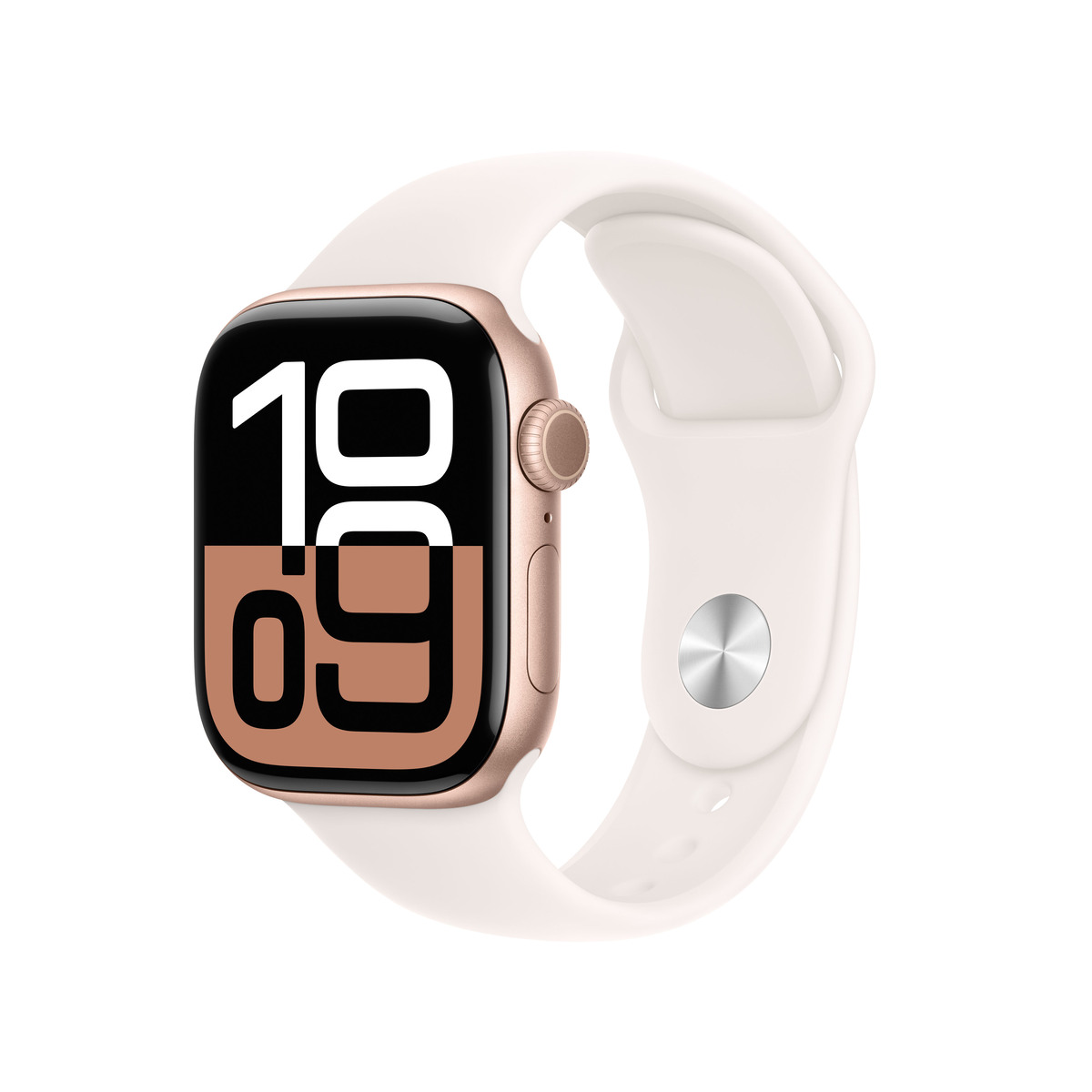 Bild von Apple Watch S10 Roségold Aluminium Sport Band Blassrosa B-Ware