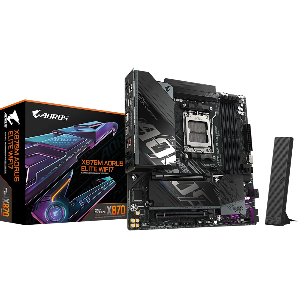 Bild von GIGABYTE X870M AORUS Elite WIFI7 Mainboard Sockel AM5