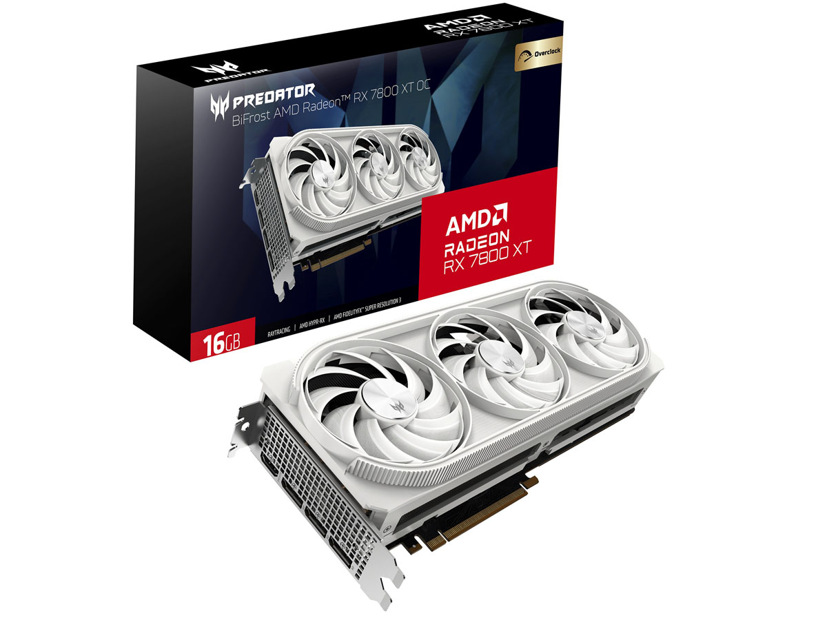 Bild von Acer Predator BiFrost AMD Radeon RX 7800 XT OC White B-Ware