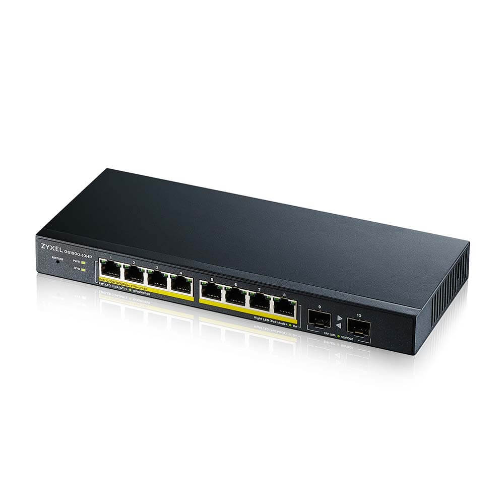 Bild von Zyxel GS1900-10HP V2 Smart Managed Switch