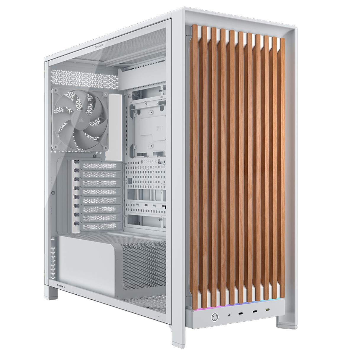 Bild von CORSAIR FRAME 5000D WOOD RS White Oak | PC-Gehäuse