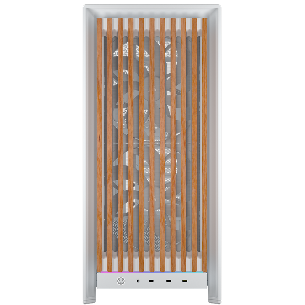 Bild von CORSAIR FRAME 5000D WOOD RS White Oak | PC-Gehäuse