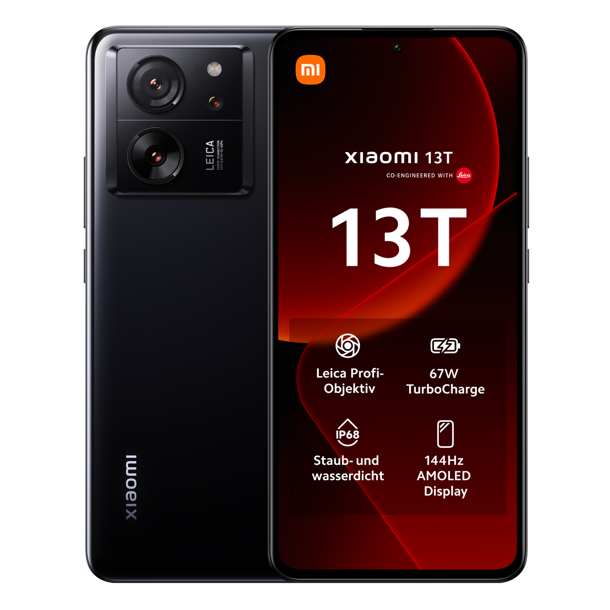 Bild von Xiaomi 13T 5G 8GB+256GB Black 16,94cm (6,67") AMOLED Display, Android 13, 50MP Triple-Kamera