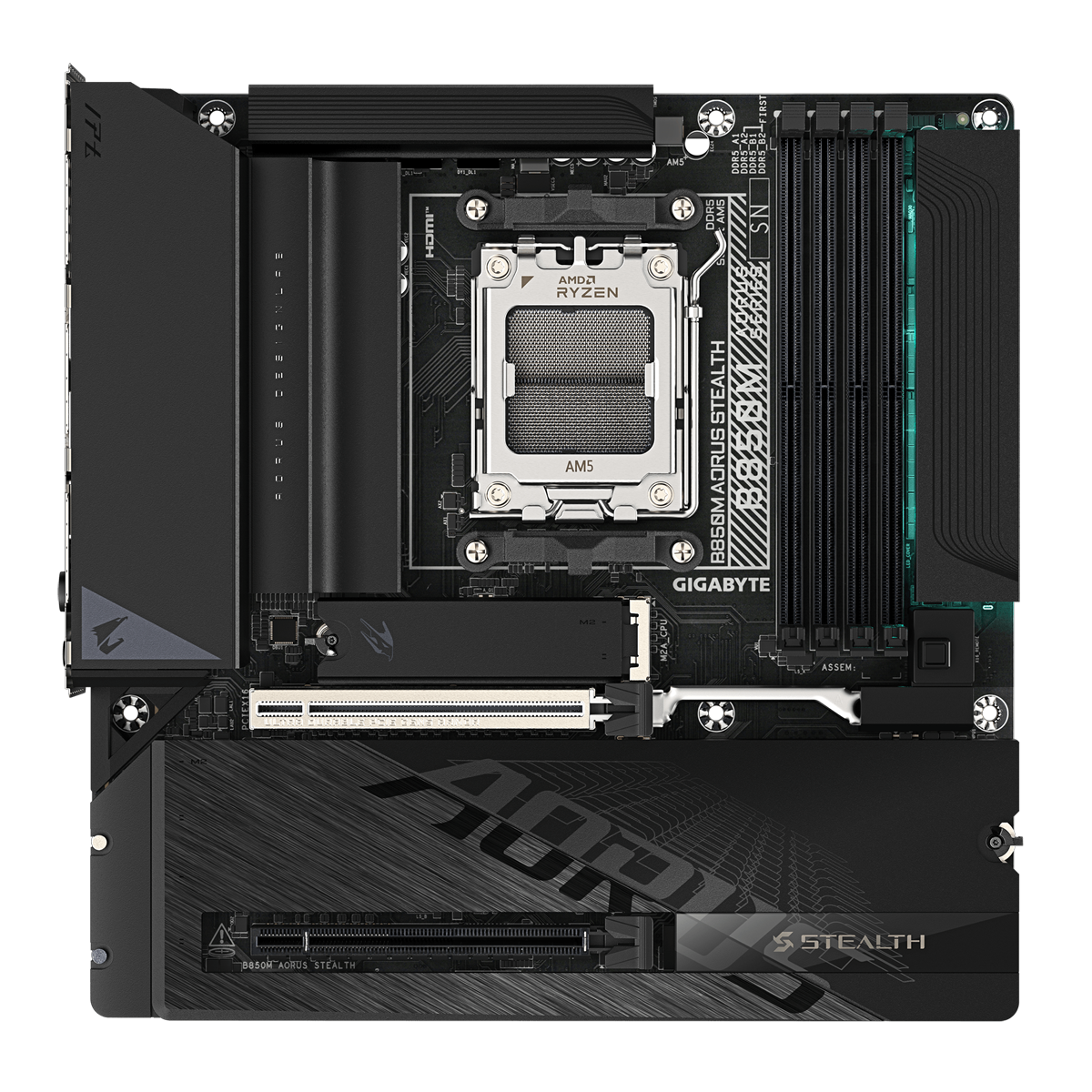 Bild von GIGABYTE B850M AORUS Stealth Mainboard Sockel AM5