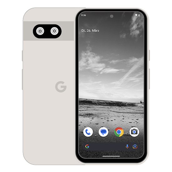 Bild von Google Pixel 8a 128GB Porcelain 15,5cm (6,1") OLED Display, Android 14, 64MP Dual-Kamera
