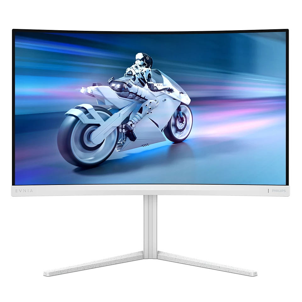 Bild von Philips Evnia 27M2C5201L 27 Zoll FHD Curved Gaming Monitor, 180 Hz, 1 ms GtG, FreeSync Prem. (1920x1080, 2x HDMI 2.0, 1x DP 1.4) weiss
