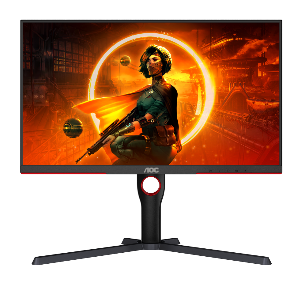 Bild von AOC Gaming Q27G3XMN 27 Zoll QHD Monitor, 180 Hz, FreeSync Prem. Pro., HDR1000 (2560x1440, 1 ms GtG, HDMI, Display Port) schwarz-rot