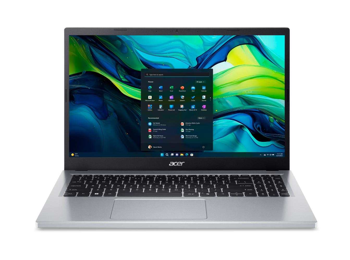 Bild von Acer Aspire Go 15 (AG15-31P-C7VA) 15,6" Full HD, Intel N100, 4GB RAM, 128GB UFS, Windows 11 Home