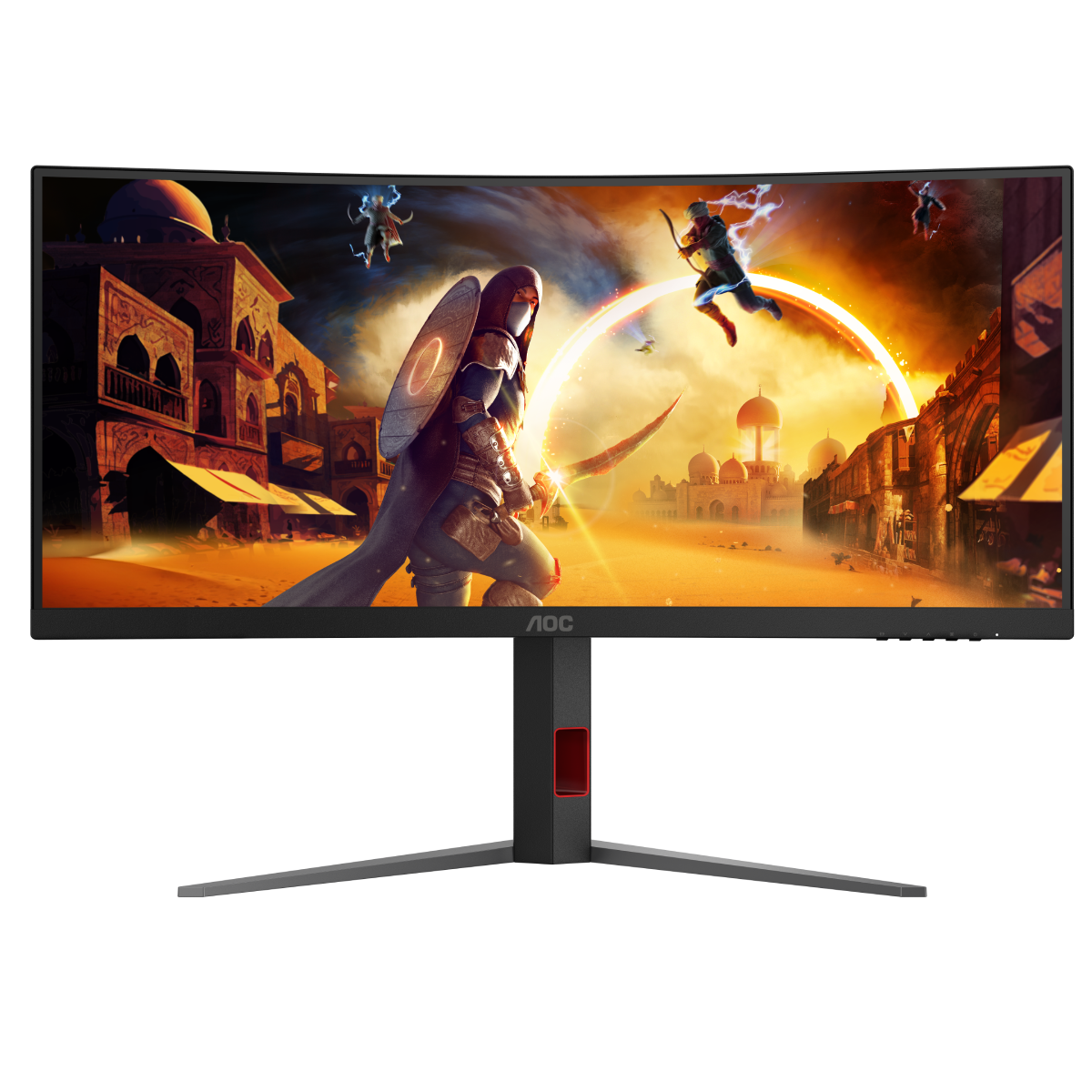 Bild von AOC CU34G4Z - 34 Zoll WQHD Curved Monitor, 240 Hz, FreeSync Prem, HDR400 (3440x1440, 1ms GtG, 2x HDMI 2.1, 1x DisplayPort 1.4, USB Hub)