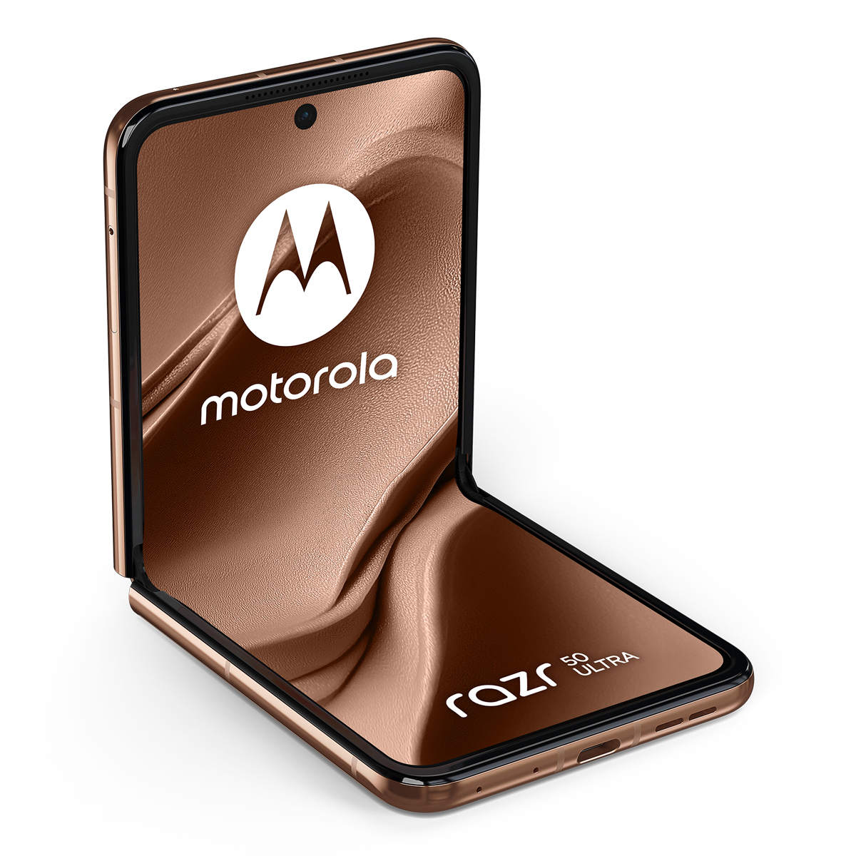 Bild von Motorola Razr 50 Ultra 512GB Mocha Mousse 17,5cm (6,9") OLED Display, Android 14, Dual-Kamera, Faltbar