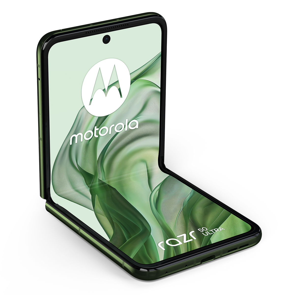 Bild von Motorola Razr 50 Ultra 512GB Spring Green 17,5cm (6,9") OLED Display, Android 14, Dual-Kamera, Faltbar