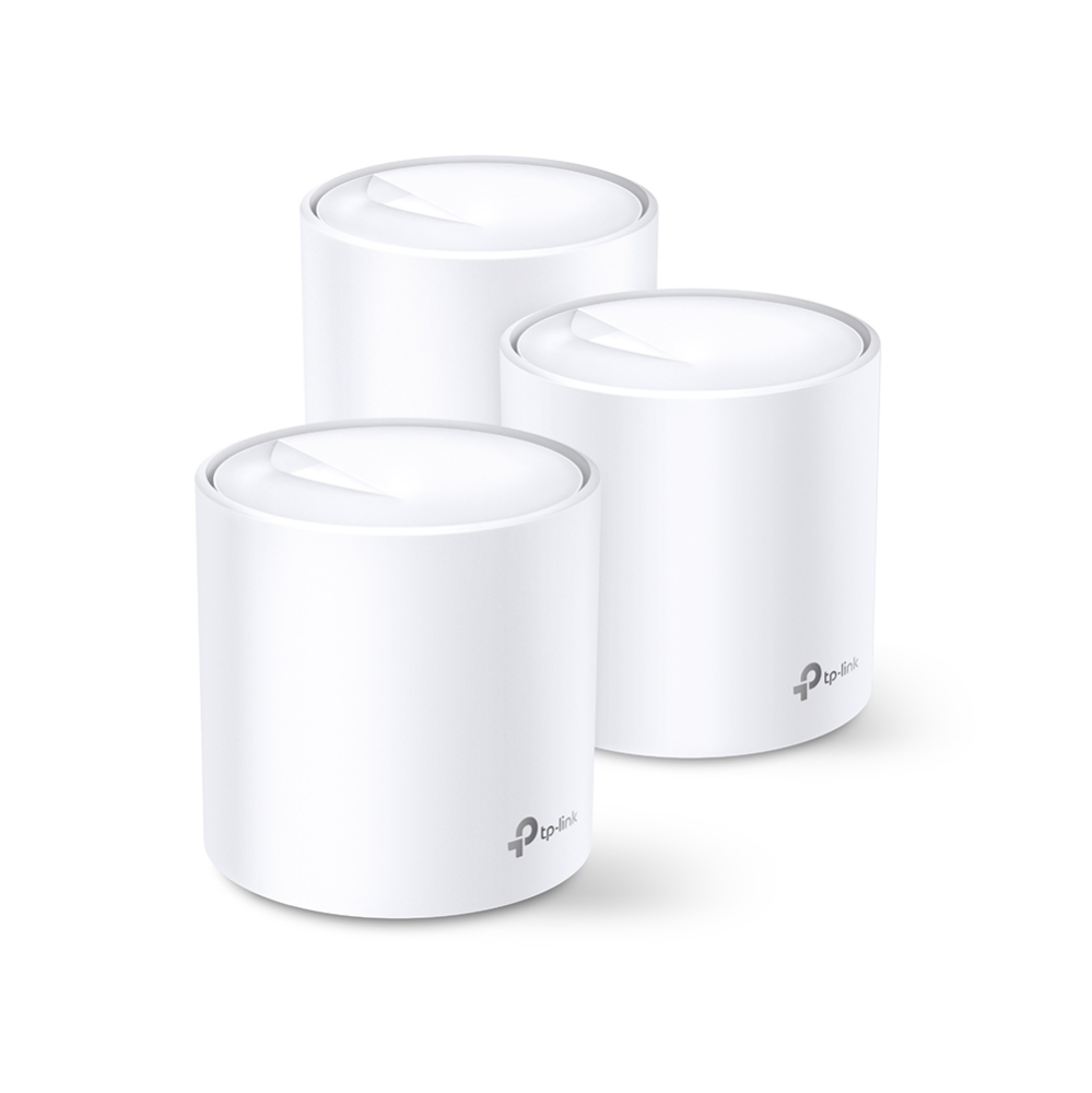 Bild von TP-Link Deco X60 WiFi 6 Mesh System, 3er Set AX3000 Dual-Band, 2x Gb LAN/WAN (pro Einheit)