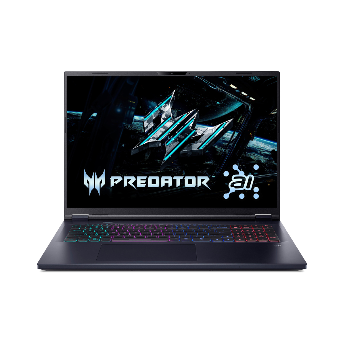 Bild von Acer Predator Helios 18 AI (PHN18-72-94HW) Gaming 18,0" WQXGA, MiniLED, 250Hz, Intel i9U-275HX (13 TOPS), 64GB RAM, 2TB SSD, Ge
