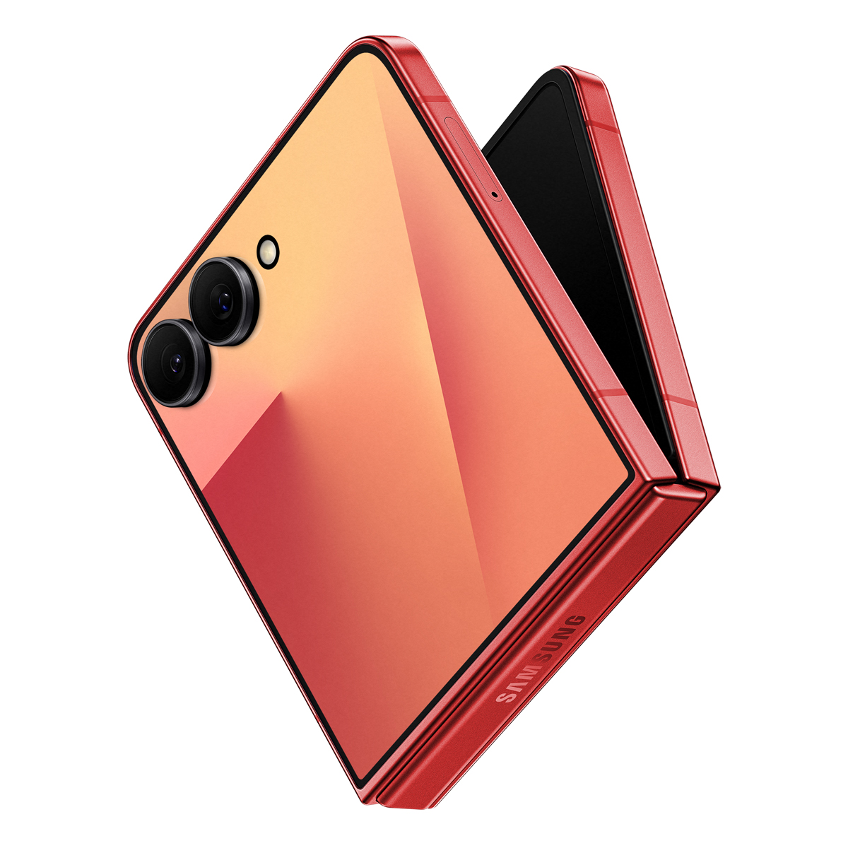 Bild von Samsung Galaxy Z Flip7 512GB Coralred EU 17,41cm (6,9") OLED Display, Android 16, Dual-Kamera, Faltbar
