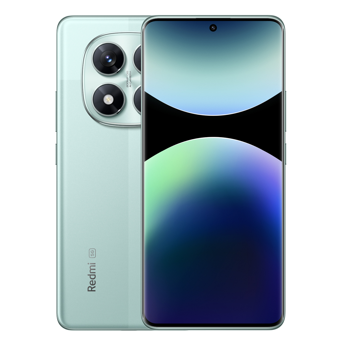 Bild von Xiaomi Redmi Note 14 Pro 5G 8GB+256GB Coral Green 16,94cm (6,67") AMOLED Display, Xiaomi HyperOS (basiert auf Android 14), 200MP Triple-Kamera