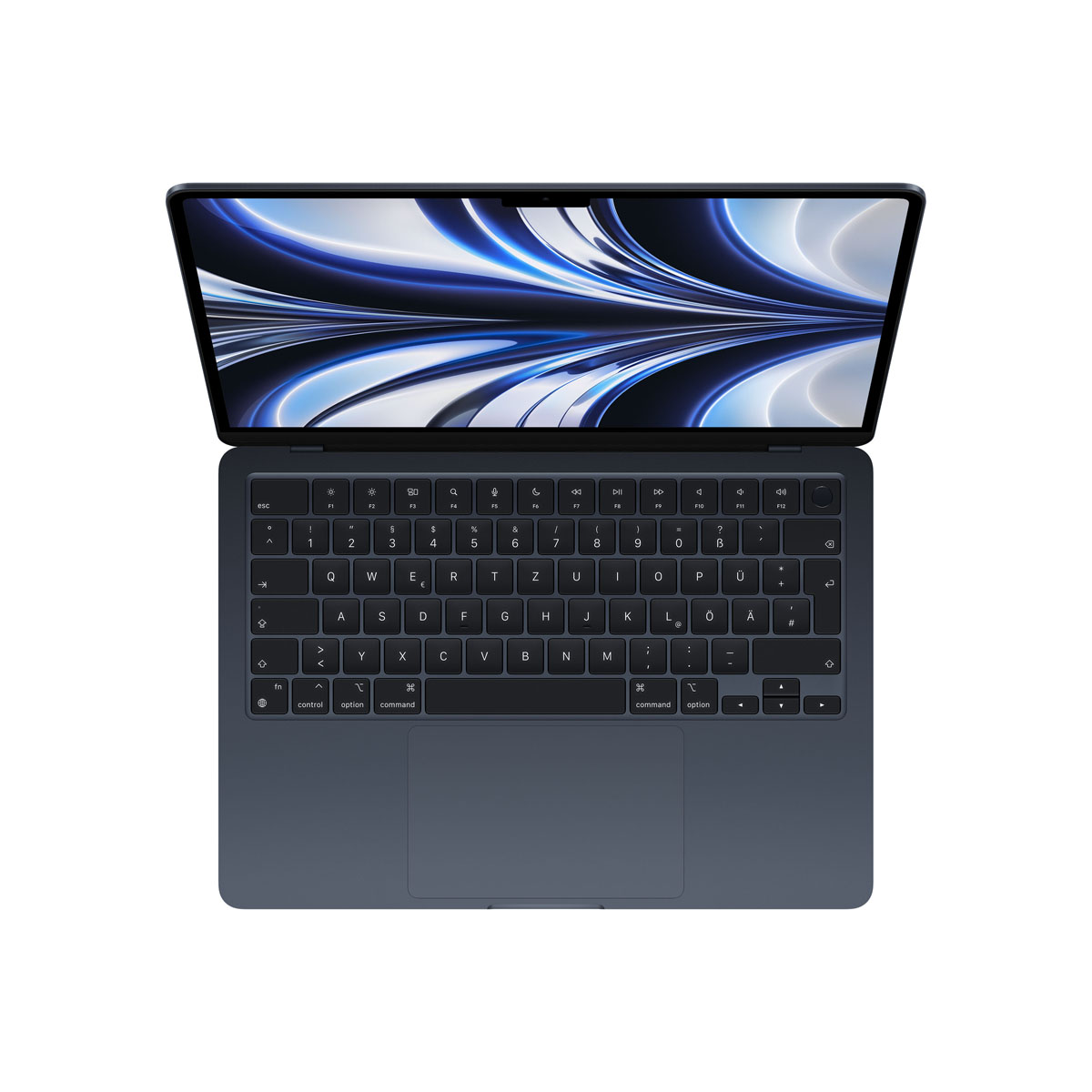Bild von Apple MacBook Air MC7X4D/A Mitternacht Apple M2 Chip mit 8-Core CPU, 8-Core GPU, 16GB RAM, 256GB SSD