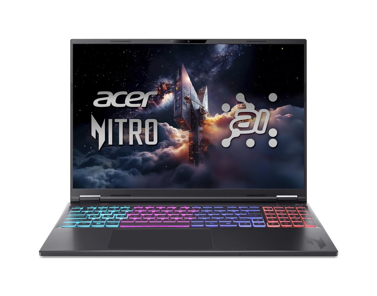 Bild von Acer Nitro 16S AI (AN16S-61-R2GV) Gaming 16,0" WQXGA, 180Hz, Ryzen AI R7-350 (50 TOPS), 32GB RAM, 1TB SSD, GeForce RTX5070Ti, Linux (eShell)