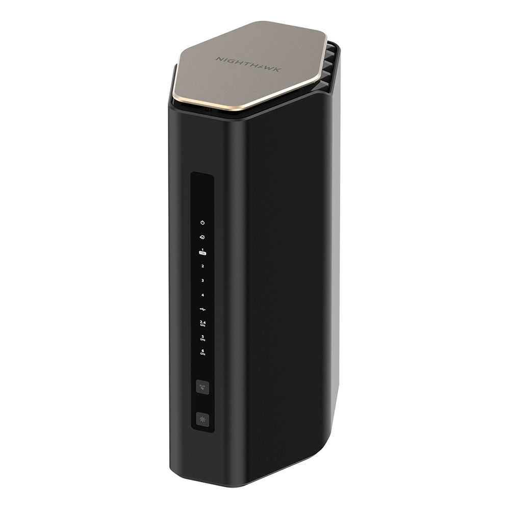 Bild von NETGEAR Nighthawk RS600 WiFi 7 Router BE18000 Tri-Band, 1x 10G WAN, 1x 10G LAN, 3x 1G LAN, 250 m² Abdeckung