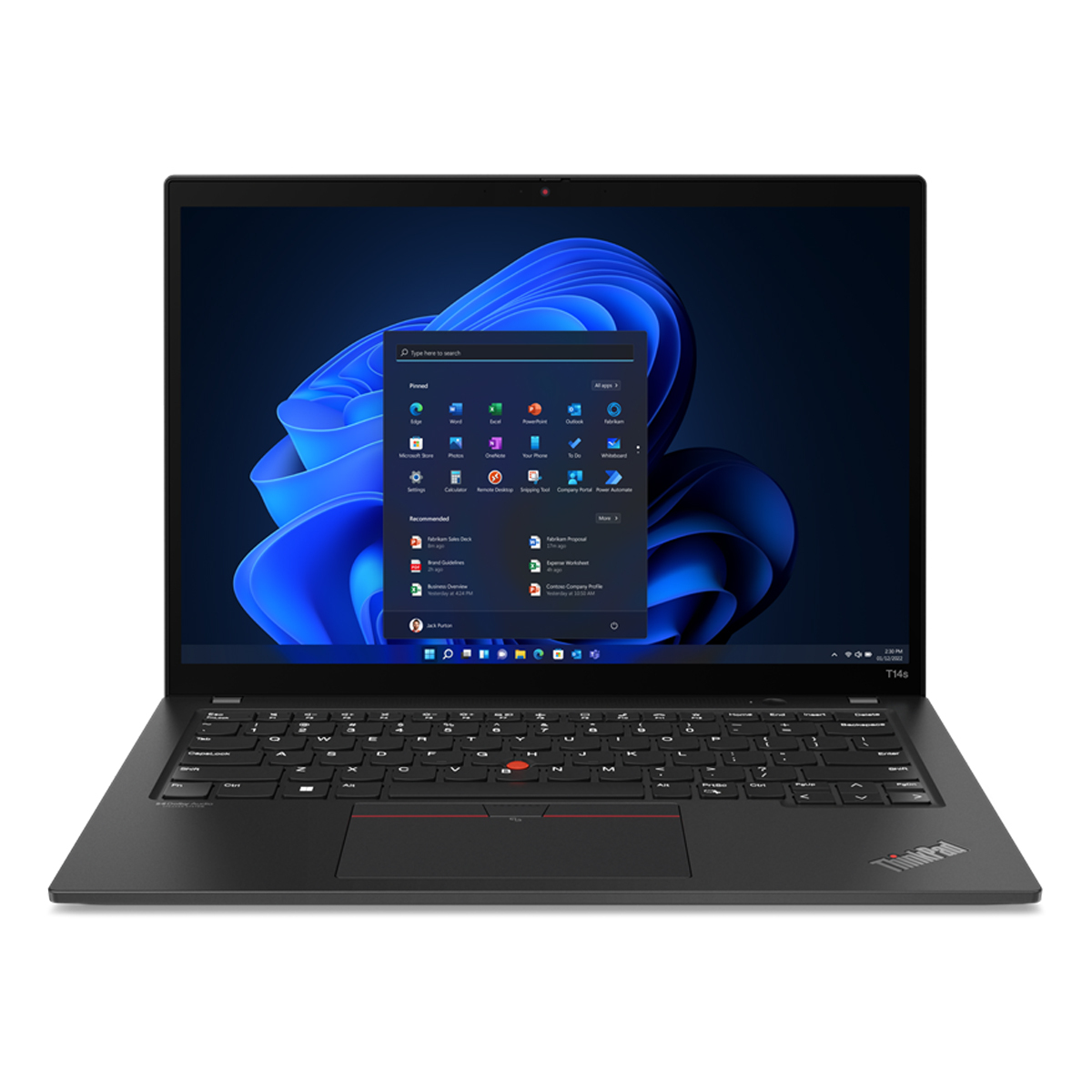 Bild von Lenovo ThinkPad T14s 3rd Gen 21BR002WGE 21BR002W i5 (12. Generation), 8 GB, 256 GB SSD, 14" WUXGA, Xe Graphics G7, Win 11 Pro
