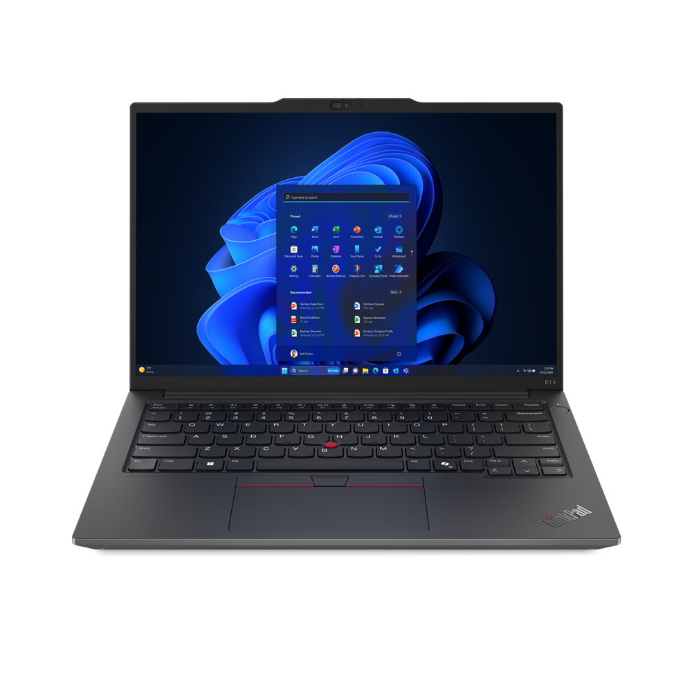Bild von Lenovo ThinkPad E14 A 6th Gen 21M3002JGE STL AMD Ryzen 5 (7000 Serie), 8 GB, 256 GB SSD, 14" WUXGA, Radeon 660M, Win 11 Pro