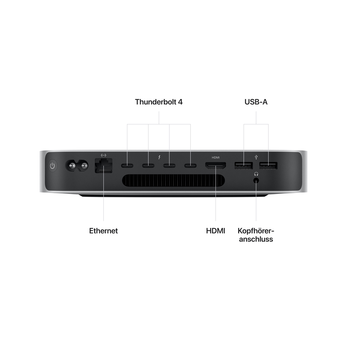 Bild von Apple Mac Mini MNH73D/A Silber - M2 Pro 10-Core, 16-Core GPU, 16GB RAM, 512GB SSD