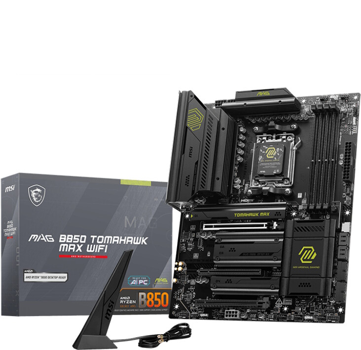 Bild von MSI MAG B850 TOMAHAWK MAX WIFI Mainboard Sockel AM5