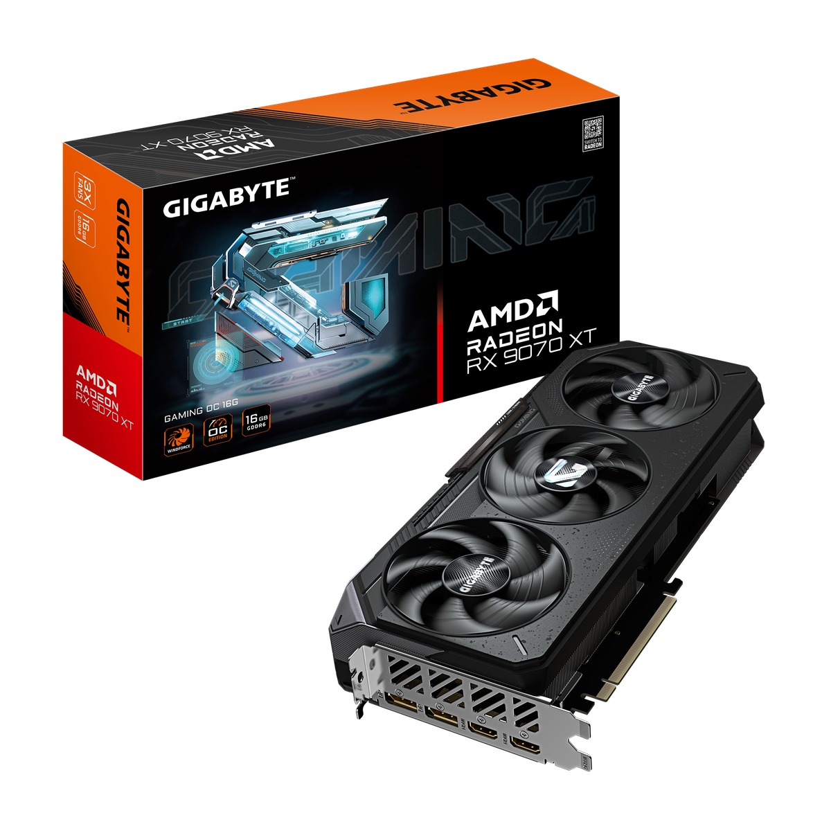 Bild von Gigabyte Radeon RX 9070 XT 16GB Gaming OC Grafikkarte